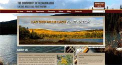 Desktop Screenshot of lacdesmillelacsfirstnation.ca